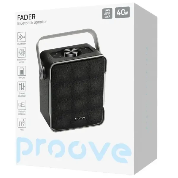 Колонка Proove Fader 40W (APP) Black (PSFD4018AP01) 5