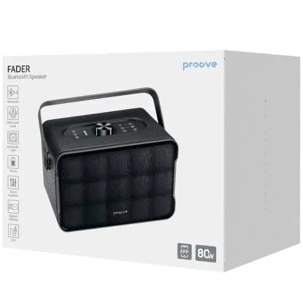 Колонка Proove Fader 80W (APP) Black (PSFD8018AP01) 6