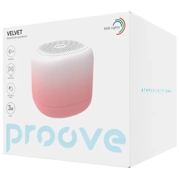 Колонка Proove Velvet 3W Pink (PDVE050010017) 3