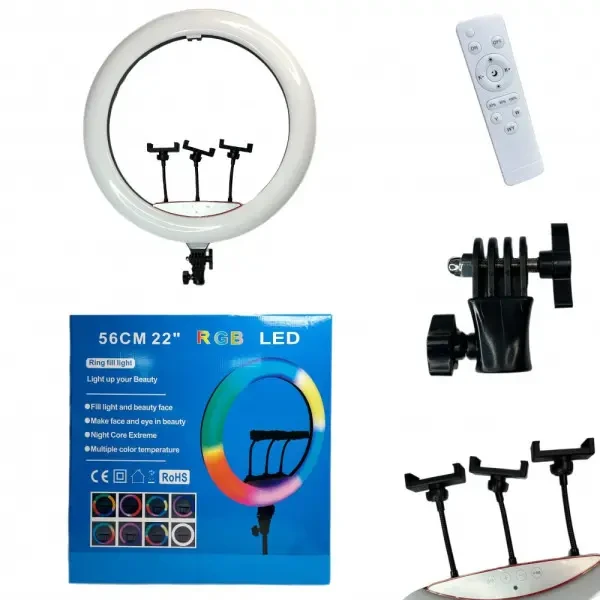 DM Лампа Кільцева LED RGB LJJ56 22