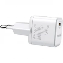 Мережевий зарядний пристрій SENTEO Z-09 1Port USB-C PD 30W White