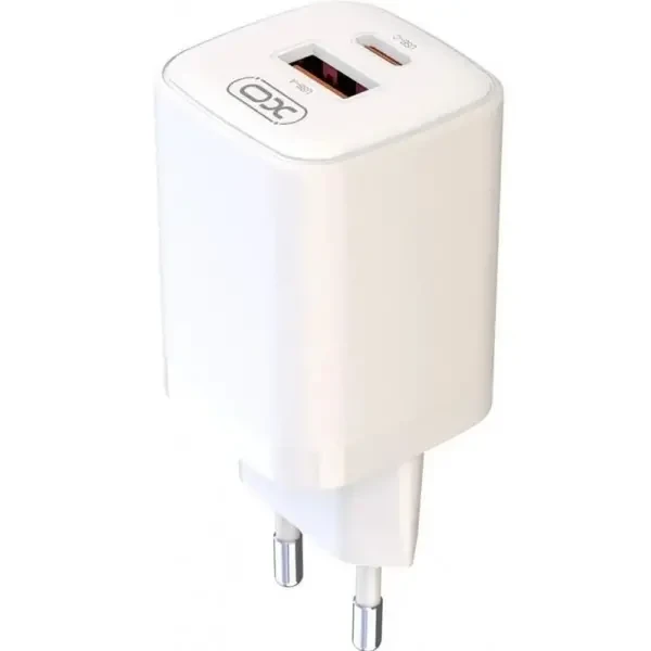 Мережевий зарядний пристрій XO L96 USB-C/USB-A PD QC3.0 30W 3A White 2