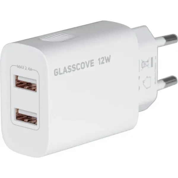 МЗП Glasscove 12W 2USB White (TC-012A)