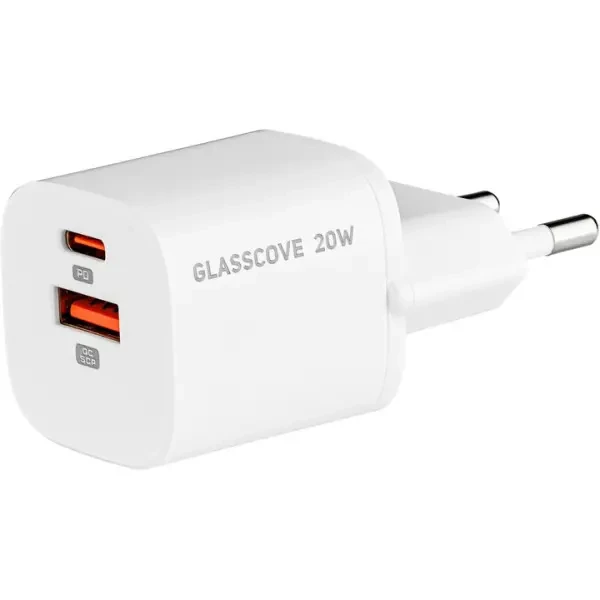 МЗП Glasscove 20W USB+Type-C White (TC-099PQ20)