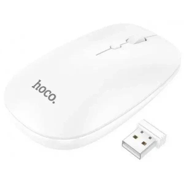 Мишка Hoco GM15 Art dual-mode White
