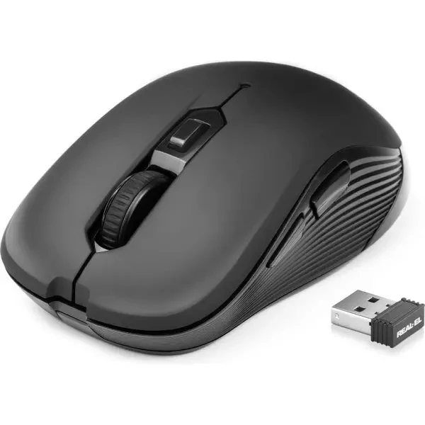 Мишка REAL-EL RM-331 Wireless Black (EL123200044) 2
