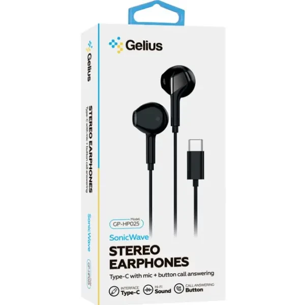 Навушники Gelius SonicBliss GP-HP025 (Type-C) Black 2