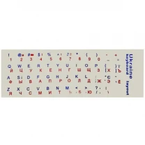 DM Наклейка для клавіатури Ukraine Keyboard Stickers Прозора/Blue-Red