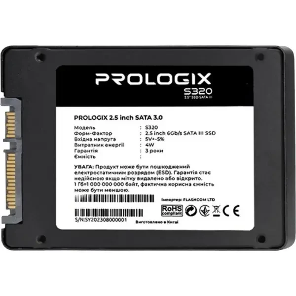 Накопичувач SSD 960GB Prologix S320 2.5