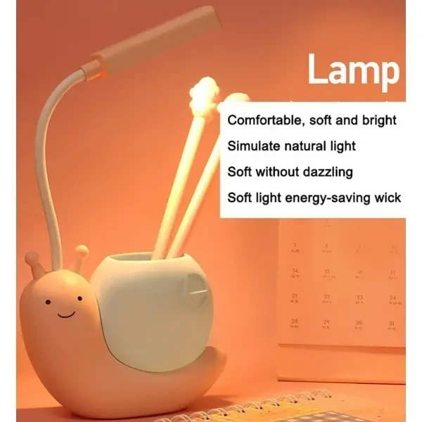 DM Настільна лампа Desk Lamp NO.904 Snail 400 mAh Blue/Yellow 3