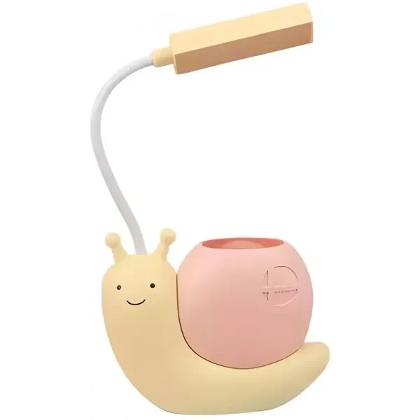 DM Настільна лампа Desk Lamp NO.904 Snail 400 mAh Yellow/Pink