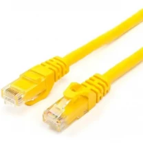 Патч-корд Atcom RJ45 UTP Cat.6 мідь 1м Жовтий (13443)