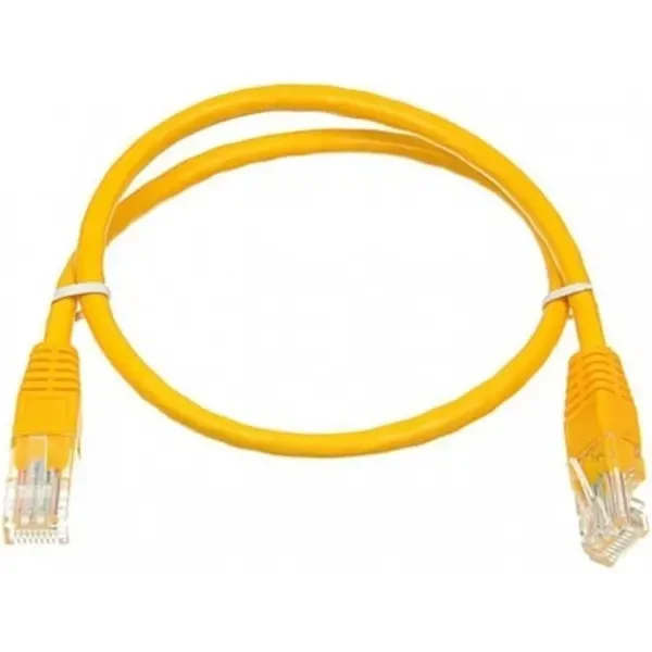 DM Патч-корд RJ45 UTP Cat.6 мідь 1.8м Жовтий 2
