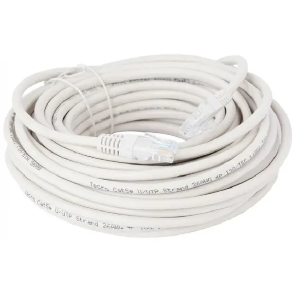 Патч-корд Tecro UTP-RJ45-1500 RJ45 Cat.5e 15m Сірий