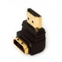 Перехідник Atcom HDMI-HDMI M/F Gold-plated кутовий (3804)