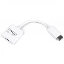 Перехідник Cablexpert DisplayPort-HDMI, 0.1, білий (A-DPM-HDMIF-002-W)