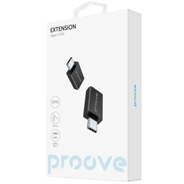 Перехідник OTG Proove Extension USB to Type-C Black (HBEX00101001) 3