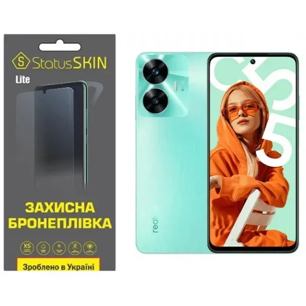 Поліуретанова плівка StatusSKIN Lite на екран Realme C55 Матова