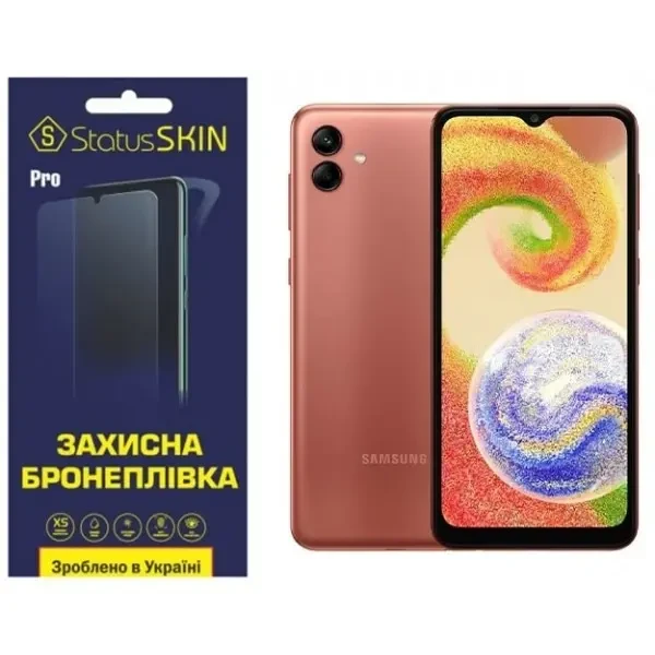 Поліуретанова плівка StatusSKIN Pro на екран Samsung A04 A045 Глянцева