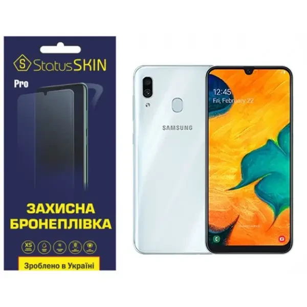 Поліуретанова плівка StatusSKIN Pro на екран Samsung A30 A305 Глянцева