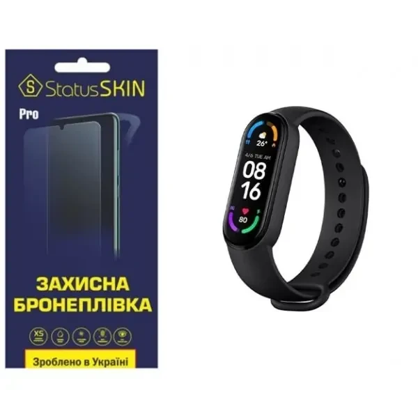 Поліуретанова плівка StatusSKIN Pro на екран Xiaomi Mi Band 6 Глянцева