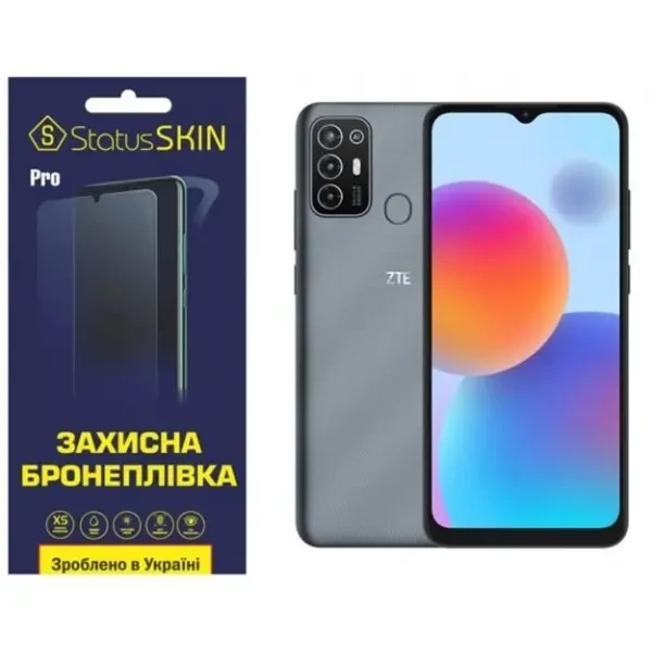 Поліуретанова плівка StatusSKIN Pro на екран ZTE Blade A52 Глянцева