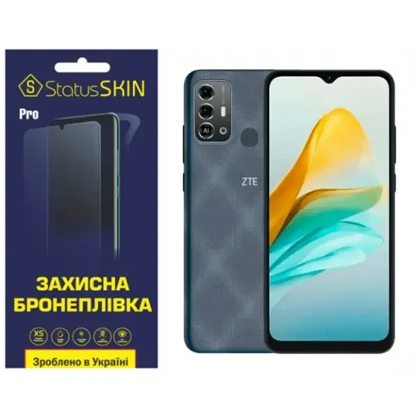 Поліуретанова плівка StatusSKIN Pro на екран ZTE Blade A53 Pro Матова
