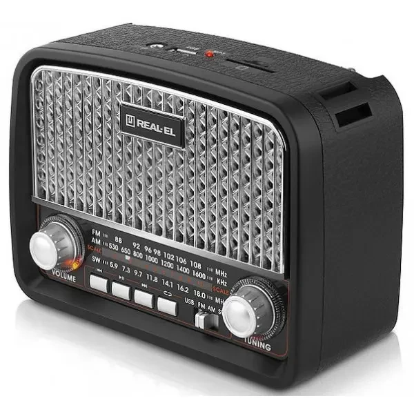 Радіоприймач REAL-EL X-520 Black (EL121800006) 4