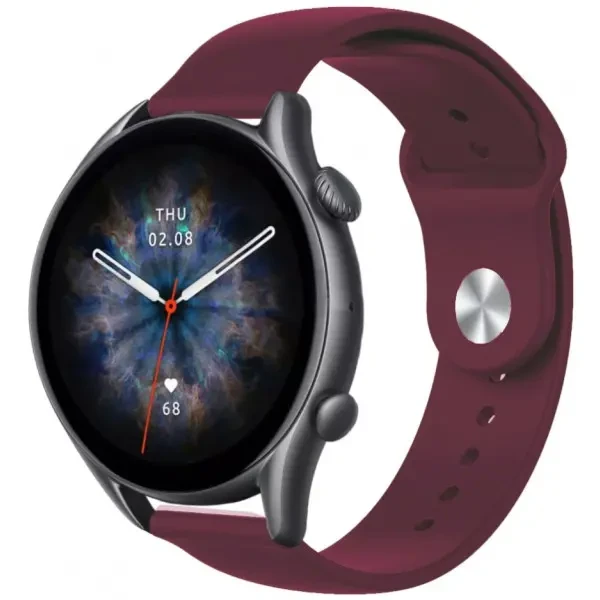 Ремінець ArmorStandart Silicone Watch Strap 22mm Marsala (ARM80665)