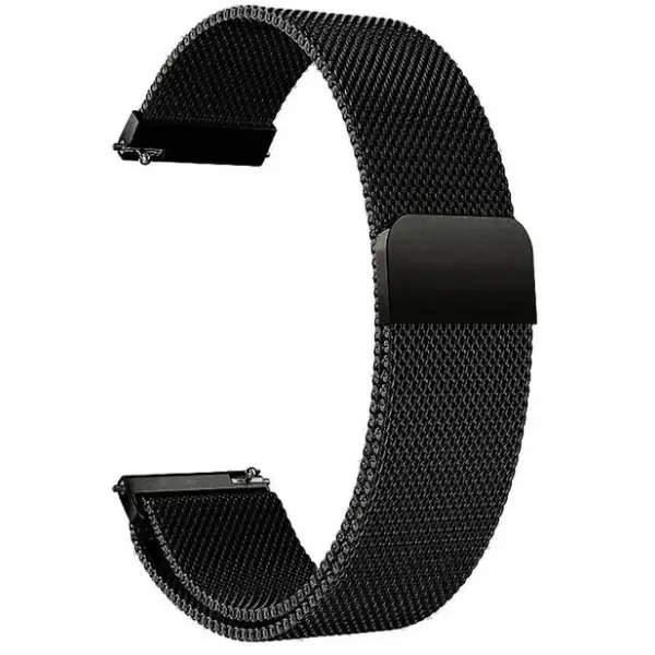 Ремінець Milanese Loop 20 mm Універсальний Black
