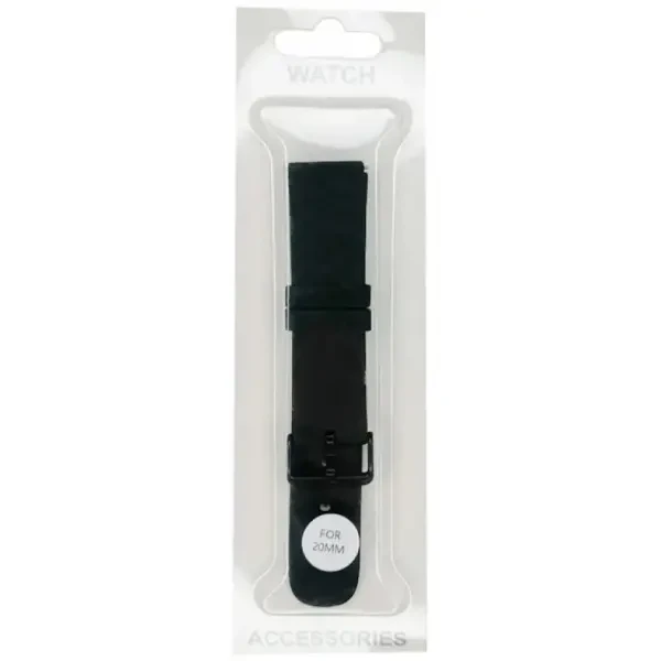 DM Ремінець Silicon Original 20 mm Універсальний Black 2