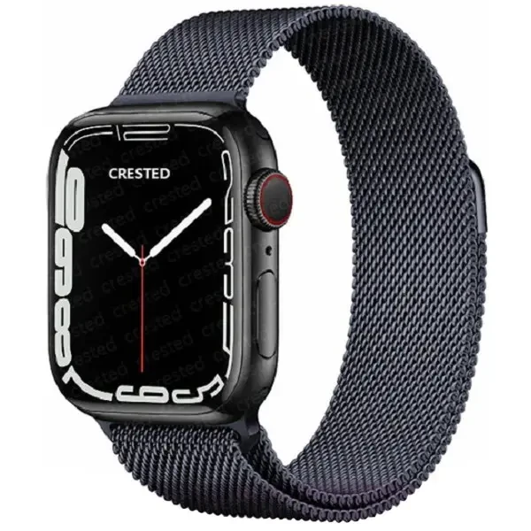 DM Ремінець Міланська петля для Apple Watch 38/40/41 mm Space Gray