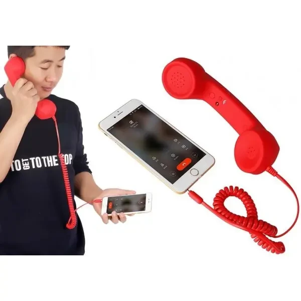 DM Ретро трубка High Quality Classic 3.5mm Mic Orange 2