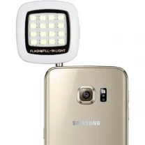 DM Селфі лампа для телефону LED Mini Jack Flash Stick White