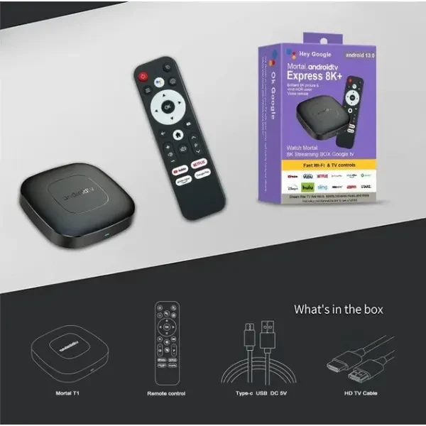 DM ТВ-приставка Mortal T1 Allwinner H313 2/16GB Black 3