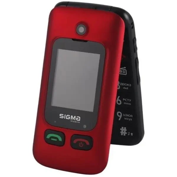 Телефон Sigma Comfort 50 Shell Type-C Dual Sim Red/Black 3