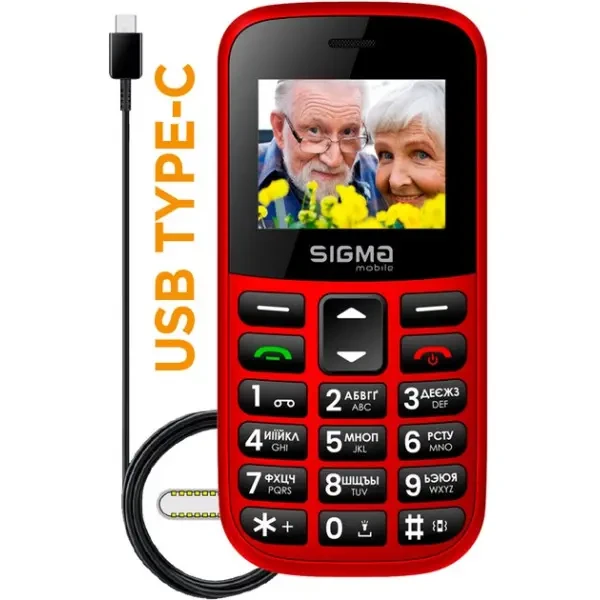 Телефон Sigma Mobile Comfort 50 Easy Red 2