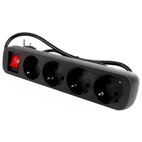 ColorWay Фільтр живлення СolorWay 4 розетки 2м Black (CW-PSEA42BK) 3