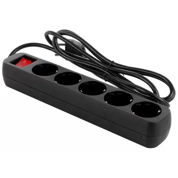 ColorWay Фільтр живлення СolorWay 5 розеток 2м Black (CW-PSEA52BK)