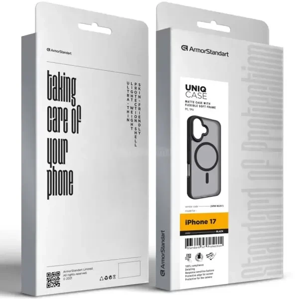 Чохол ArmorStandart Uniq MagCase для Apple iPhone 17 Black (ARM86261) 2