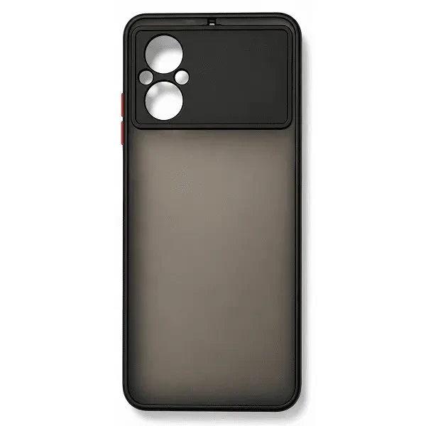 DM Чохол Bumper Matte для Xiaomi Poco M5 Black/Red