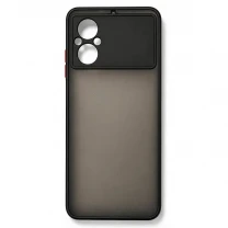 DM Чохол Bumper Matte для Xiaomi Poco M5 Black/Red