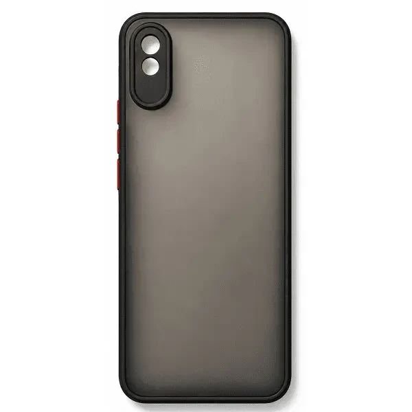 Чохол Bumper Matte для Xiaomi Redmi 9A Black/Red