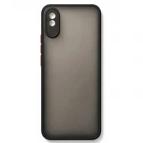 Чохол Bumper Matte для Xiaomi Redmi 9A Black/Red