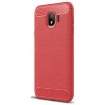 Чохол Carbon Fiber для Samsung J4 2018 J400 Red