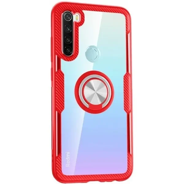 Epik Чохол Deen Crystal Ring Xiaomi Redmi Note 8 безбарвний/Red