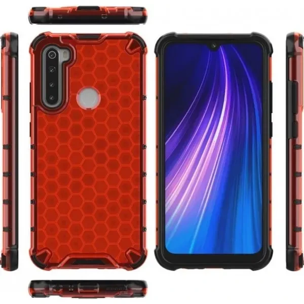 Чохол Honeycomb для Xiaomi Redmi Note 8/Note 8 2021 Red 2