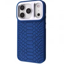 Чохол Kajsa Snake Pattern with Magnetic Ring iPhone 17 Pro Max Blue
