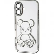 DM Чохол Shining Bear Case Protected Camera iPhone 16 Silver