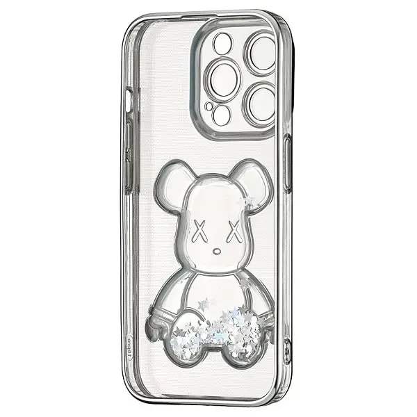 DM Чохол Shining Bear Case для iPhone 15 Pro Silver